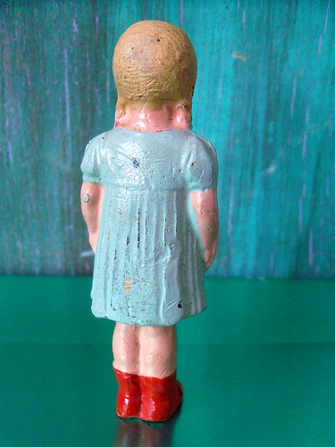 Vintage Miniature Girl Figure (4)