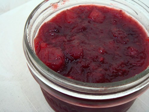 Spiced Port Apple Cranberry Sauce