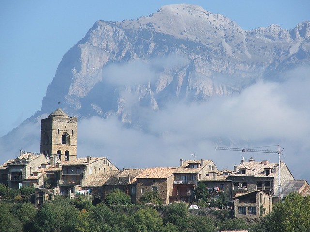 Town of Ainsa and Peña Montañesa