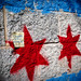 I like graffiti in the form of the Chicago flag