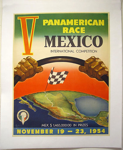 018-Carrera Panamericana, 1954-© 2010 Vintage Auto Posters. All Rights Reserved