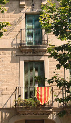 flag of spain 2010. Catalonian flag; Barcelona