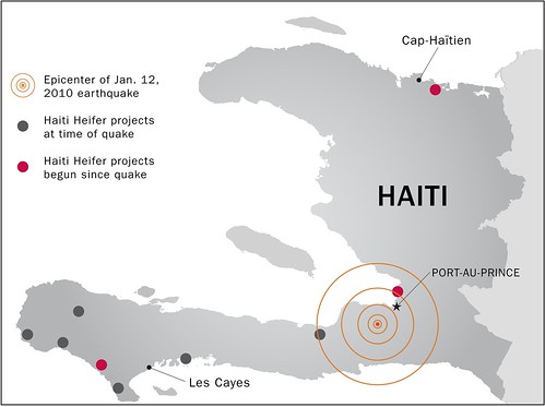 Heifer Haiti map