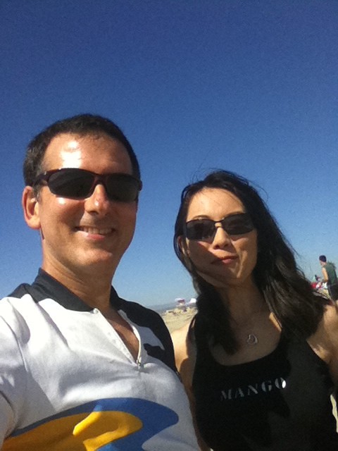 Me and Manako at the shore