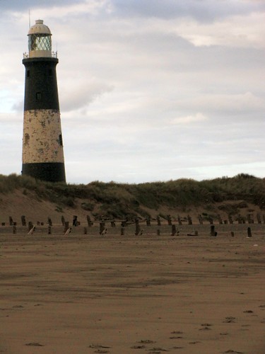 Old lighthouse and beach Spurn Point