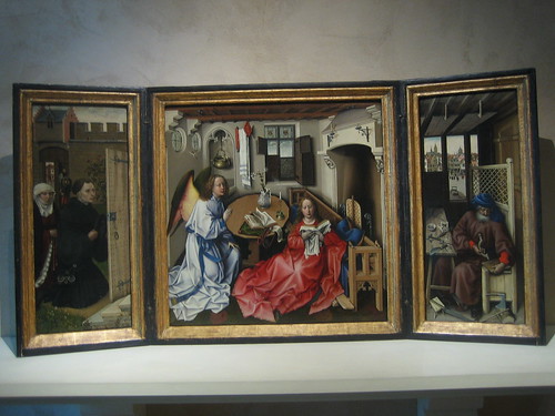 Annunciation Triptych (Merode Altarpiece), South Netherlands (modern Belgium), Tournai, c. 1427-32, Workshop of Robert Campin _7829