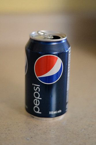 Pepsi Can shot with Nikon D3100 @ ISO 1600