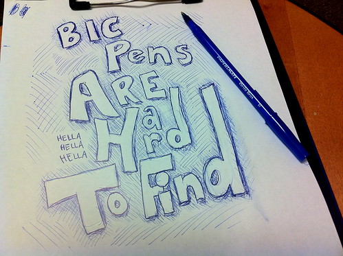 BIC Pens are hard to find
