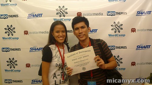 Bryan Karl proudly shows his certificate :D