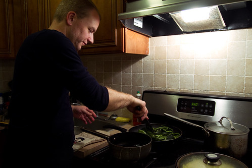 Morten cooking