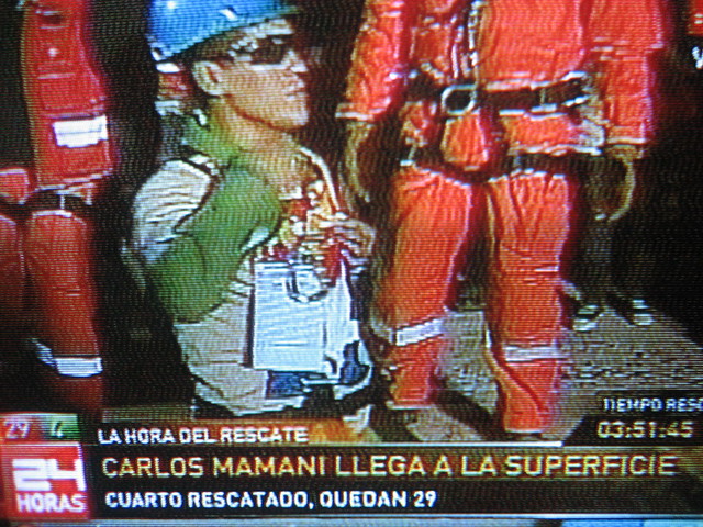 minero Boliviano Carlos Mamani rescatado