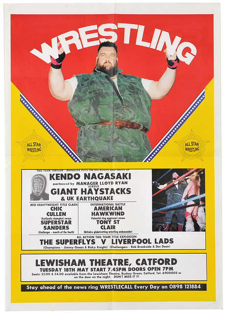 wrestling poster, catford