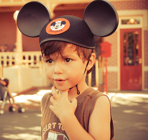 His Mickey ears!!