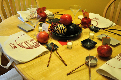 Sushi table settings set