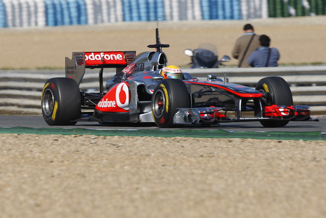 Hamilton in the McLaren