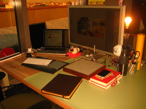 My desk, February 2011.