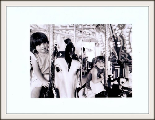 Ashley and Sarah on carousel