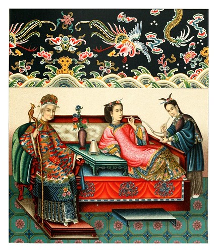 010-Emperatriz y concubinas chinas-Geschichte des kostüms in chronologischer entwicklung 1888- A. Racine