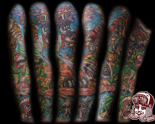 Mario World Sleeve COMPLETE by Tony Touch