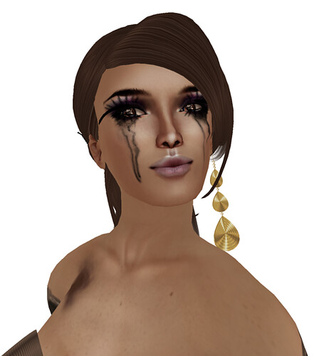 *DarkerSide* Pinned Brown dollarbie on Hair Hair +Bubblez Design Autumn Love Gown free on opening store +  Leaf pierce Gold  on Govil Lucky Boards