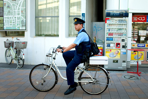 Cop on Bicycle