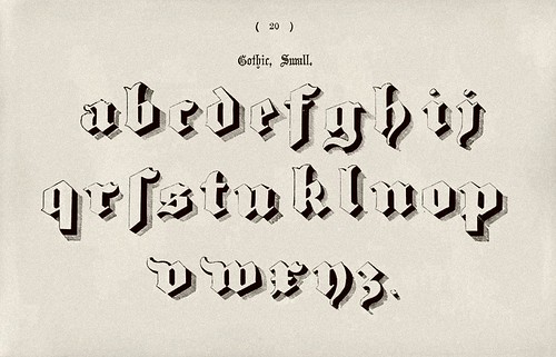 011-Alfabeto minusculas gotico-Examples of Modern Alphabets… 1913- Freeman Delamotte