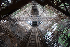 Descendiendo de la Torre Eiffel
