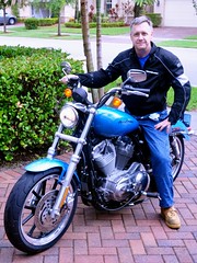 Jonathan on his new Sportster