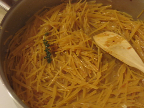 Spaghetti Risotto with Porcini and Thyme