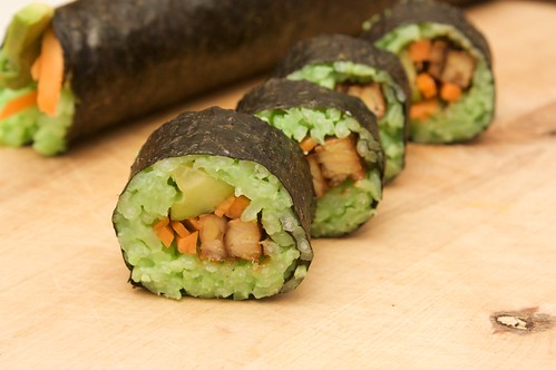 green sushi for election day