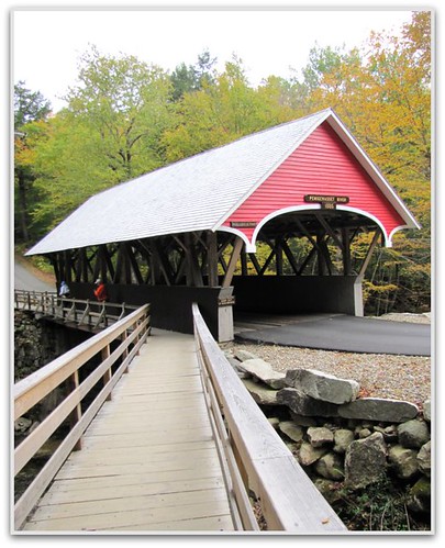 Red Covered Bridge in Fall