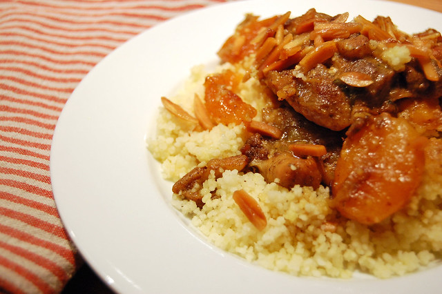 Chicken Tagine with Apricots and Almonds