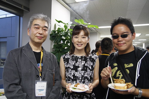 With Ishizaka-san and the emcee lady