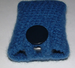Felted Cell Phone Cozy Closeup