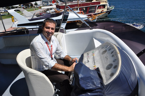 Hakan Gurger en el barco