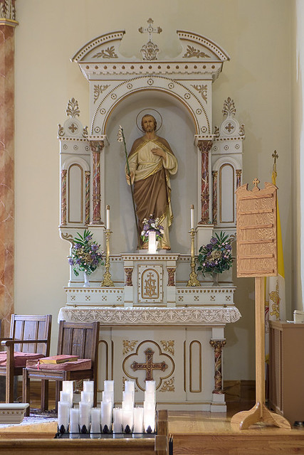 Saint Joseph Roman Catholic Church, in Josephville, Missouri, USA - Joseph's altar