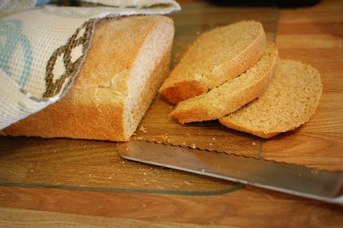 homemade sliced bread