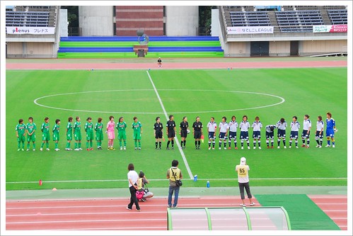 試合前の整列@日テレ・ベレーザ VS INAC神戸_201008