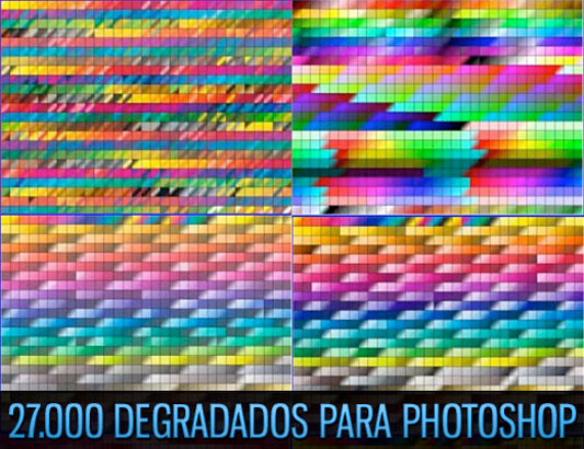 27.000 gradientes para Adobe Photoshop 