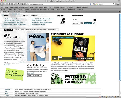 Screen shot: IDEO.com