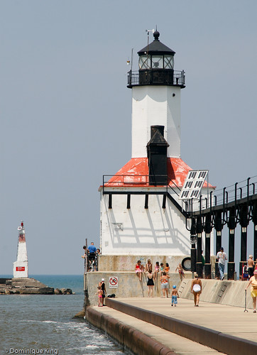 Michigan City Pier Lighthouse Indiana-4