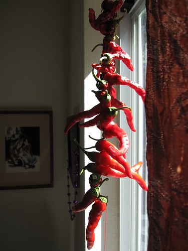 Drying Cayenne Peppers