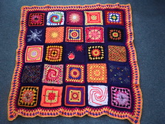 'Bonfire Challenge' Blanket - 'please add note' if you see your Square (if you can!)....>