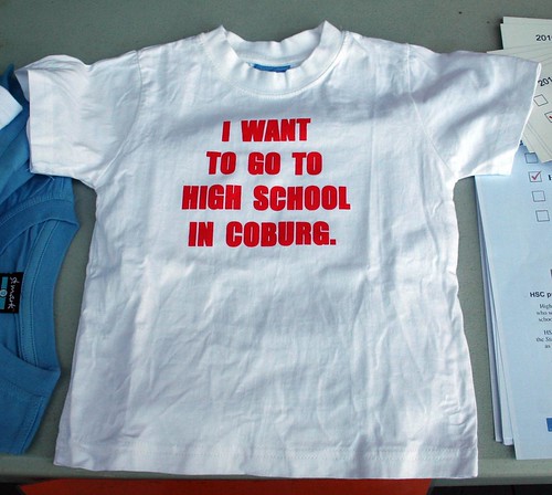 I want to go to high school in Coburg