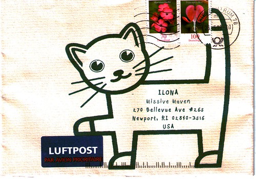 Cat envelope from Germany