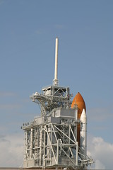 Launch Pad 39A with Discovery - one side