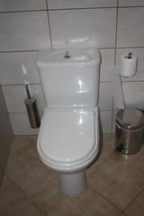 Typical Greek toilet