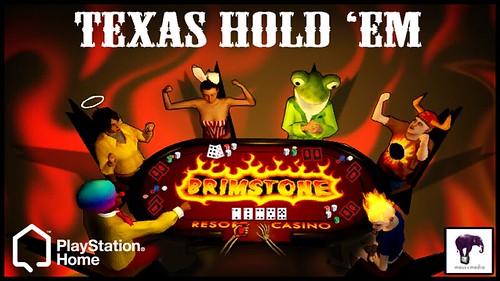 Texas Hold 'Em on PlayStation - Brimstone Poker table