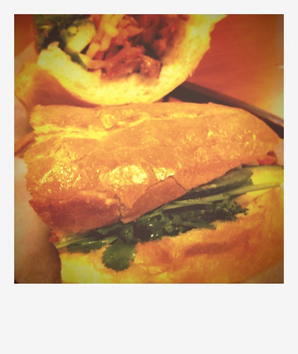 Lee's Bakery Grilled Pork Banh Mi (Polaroid Style)