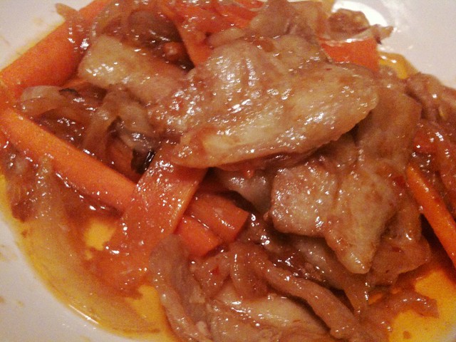 #jisui 豚肉をプルコギ風に焼いてみたら米をお代わりせずにいられなかったよ！
